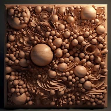 Patterns and decorations stl particles 2 3d model